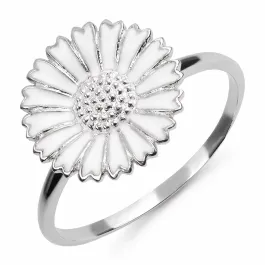 Mm Marguerit Ring I Rhodineret S Lv Marie