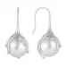 Støvring Design perlemor øreringe i sølv hvid perlemor
