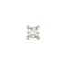 1 x 0,10 ct diamant solitaireørestik i 14 karat guld med diamant 