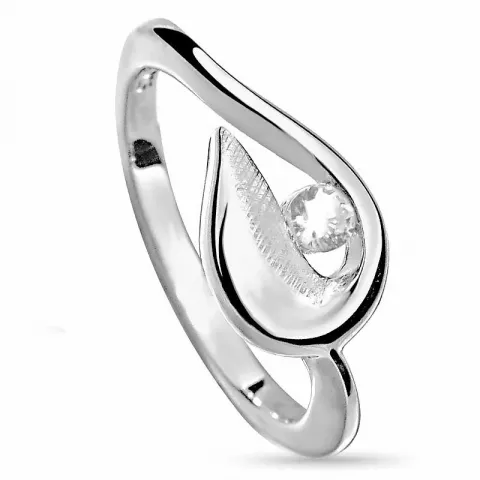 Yndig abstrakt sølv ring i sølv