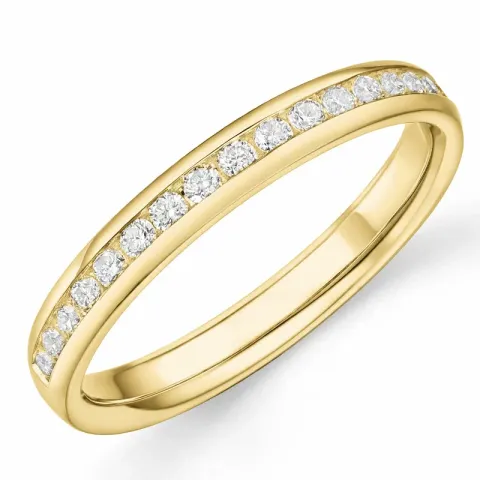 diamant alliancering i 14 karat guld 0,251 ct