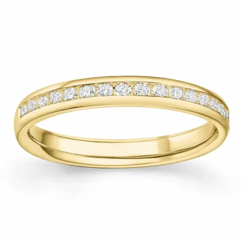 diamant alliancering i 14 karat guld 0,251 ct