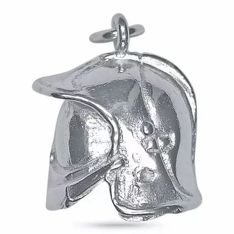 hjelm vedhæng i sølv