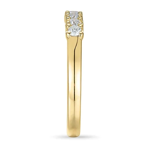 Diamant alliancering i 14 karat guld 0,21 ct