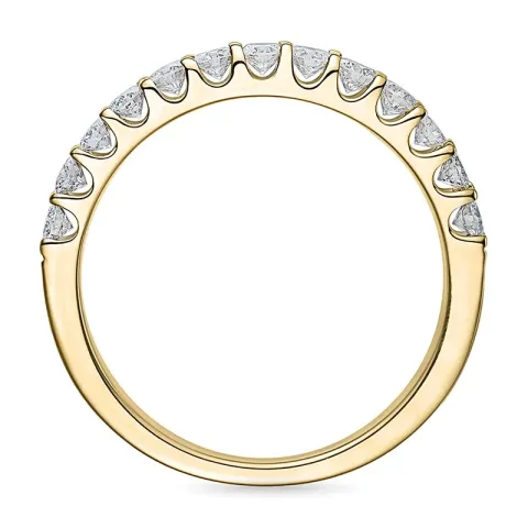 Diamant alliancering i 14 karat guld 0,51 ct