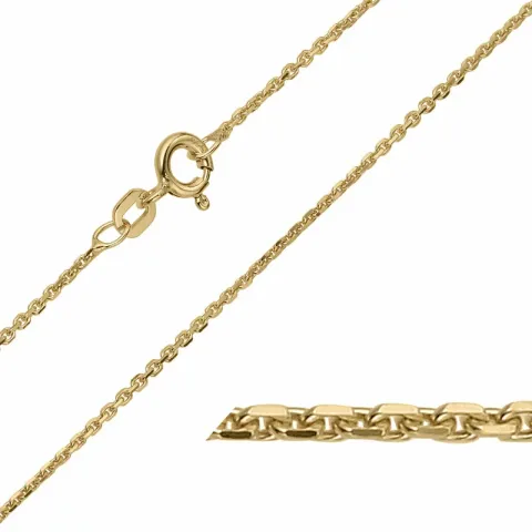 BNH Anker facet armbånd i 8 karat guld 21 cm x 1,3 mm