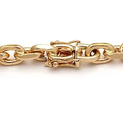 BNH Anker facet armbånd i 8 karat guld 23 cm x 7,5 mm