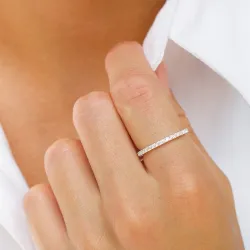 zirkon ring i sølv