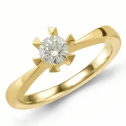 0,30 ct lab grown diamant ring i 14 karat guld 0,30 ct