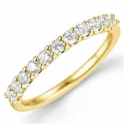 Diamant alliancering i 14 karat guld 0,49 ct