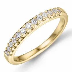 Diamant alliancering i 14 karat guld 0,25 ct