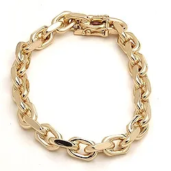 BNH Anker facet armbånd i 8 karat guld 23 cm x 7,5 mm